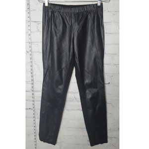 Lafayette 148 New York Leather Front Trousers